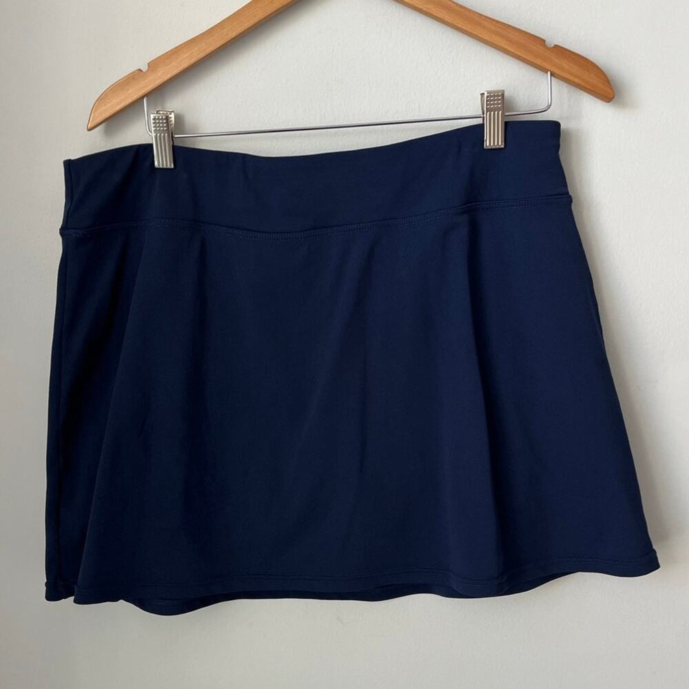 Coolibar Sandbar Swim Skort UPF 50+ Stretch Pull On Pool Beach Resort Modest XXL - Picture 2 of 8